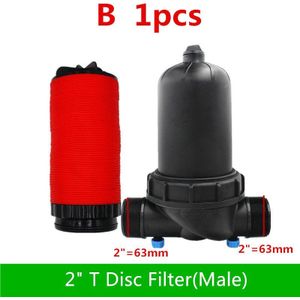 1-1/2 ""2"" 120Mesh T Disc Filter Filter Buitendraad Connector Micro Tuin Irrigatie Fittings Kas watering Fittings K113