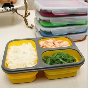 4 Stuks Opvouwbare Siliconen Kommen Met Deksels – 350-1200ml, BPA-vrij, Magnetron & Vriezer Bestendig – Perfect Voor Kamperen & Keuken
