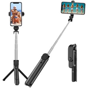Draadloze Bluetooth Selfie Stick Opvouwbare Mini Statief Uitbreidbaar Monopod Met Afstandsbediening Voor Actie Camera Telefoon Ios Android