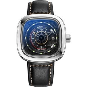 Atieno Quartz Horloge Voor Mannen Luxe Plein Uur Mechanische Moderne Waterdichte Mannelijke Horloges Kerstcadeau