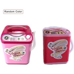 Educatief Speelgoed Mini Elektrische Wasmachine Kinderen Pretend & Baby Kids Thuis Apparaten Speelgoed-Roze