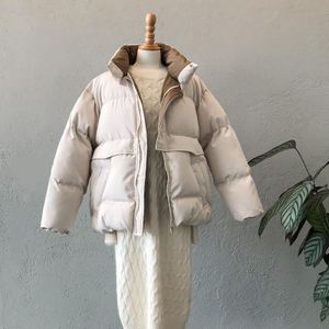 Winter Jas Vrouwen Streetwear Polyester Rits Straight 3 Effen Kleur Gewatteerde Jas Warme Femme Parka Zwarte Vrouwen Kleding