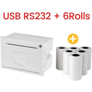QR204 Mini Ingebed Printer Thermische Esc Pos Ontvangst Parallel Panel Printer Usb Ttl RS232 Kiosk Printer Barcode Arduino 2 Inch
