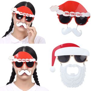 2 Stuks Kerst Glazen Xmas Carnaval Party Dress Up Grappige Accessoires Kerstman Antler Brillen Voor Volwassenen Of Kinderen
