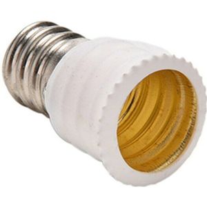 E12 Om E14 Led Kroonluchter Lamp Socket Adapter Converter Vs Naar Eu Kaars Lamphouder Adapter, Zwart Wit Volgens Voorraad