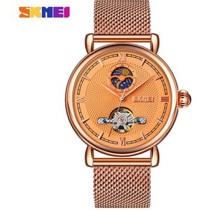 Skmei Zakelijke Horloge Mannen Automatische Maanfase Klok Top Brand Waterdicht Mechanische Mannelijke Horloge Relogio Masculino 9220