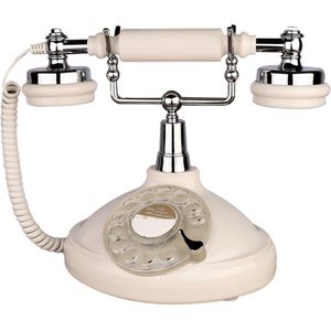 Retro Vaste Vaste Telefoon, Telpal Witte Klassieke Vintage Oude Mode Telefoon Voor Thuis &amp; Kantoor, wired Antieke Telefoon Thuis