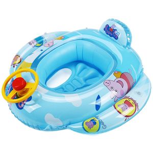 7 Kleuren Zomer Baby Zwemmen Ring Cartoon Leuke Met Stuurwiel Dikke Leuke Ronde Vorm Watering Float Seat Ring