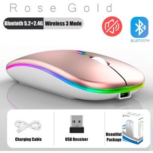 4.0 Bluetooth Draadloze Muis 2.4G Usb Optische Muizen Kantoor Rgb Oplaadbare Gaming Mouse 1600 Dpi Voor Pc Laptop Notebook computer