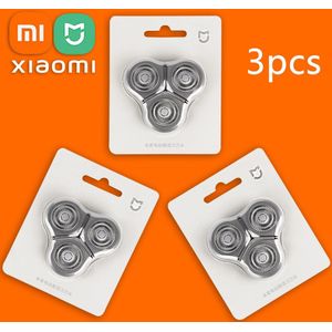 Originele Xiaomi Mijia Scheerapparaat Hoofd Voor S500 S300 S500C Originele Xiaomi Scheerapparaat S500 Blades S300 Razor Blade Head Mi 100%