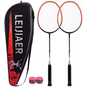 1 Paar Geïntegreerde Badminton Racket Professionele Carbon Composiet Badminton Racket Hoogwaardige Badminton Racket Met Zak