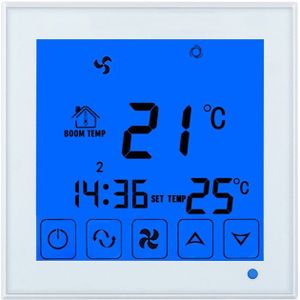 Smart Centrale Airconditioning Temperatuurregelaar 2 P 4 P Fan Coil Thermostaat voor verwarming/koeling Kamertemperatuur