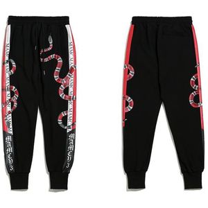 Yeeloca Coral Snake Print Hip Hop Broek Harajuku Katoen Streetwear Jogger Sport Harembroek