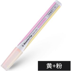 3 PCS Japan KOKUYO Twee-kleur Markeerstift PM-L313 Candy Pastel Kever Markeerstift