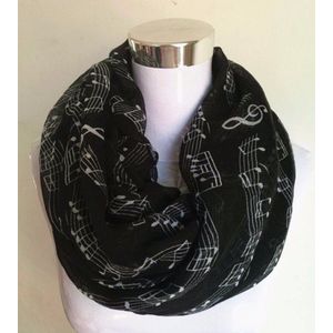 Ring Sjaal Muziek Vrouwen Infinity Sjaals Hals Wrap Halsdoek Lady Sjaals