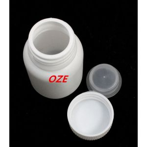 1 STKS 30 mL Capaciteit 16mm Dia Widemouth Wit Plastic Fles Container voor Laboratorium