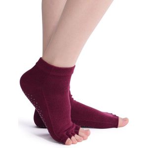 Enkelsokken Vrouw Voor Yoga Bodybuilding Anti-Slip Sokken Voor Dansen Gym Pilates Sokken Accessoires Open Teen Vijf Vingers sokken