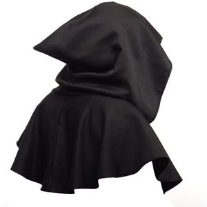 Halloween Heks Cap Korte Middeleeuwse Hooded Cloak Halloween Party Kostuum Grappige Festival Cosplay Knight Magic Props