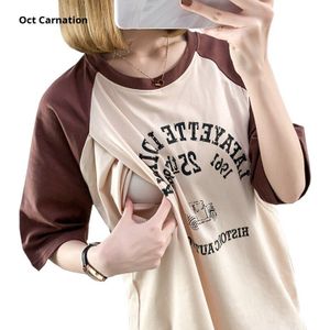 Zwangere Kleding Verpleging Moederschap Shirt Losse Katoenen Toevallige Vrouwen Tops En Blouses Moederschap Kleding 3922