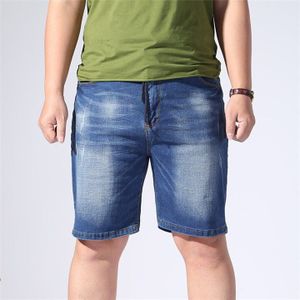 Mannen Korte Jeans Denim Plus Size 6XL 7XL 8XL 9XL Mannen Casual Denim Shorts Elastische Big Size 42 44 46 48 50 52