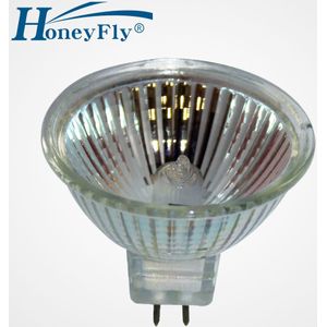 Honeyfly 5 Pcs Dimbare MR16 Halogeen Lamp 12V 20W/35W/50W 2700-3000K Halogeen Lamp Spot Light Warm Wit Helder Glas Indoor