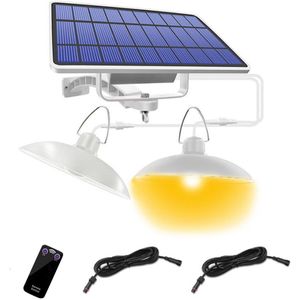 Led Berging Tuin Opknoping IP65 Waterdicht Emergency Afstandsbediening Schuur Lamp Balkon Solar Hanglampen Brede Verstelbare