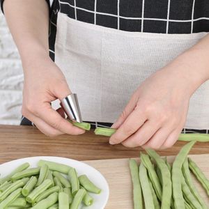 1 Pc Rvs Anti-Snijden Finger Protector Hand Snijden Guard Veilig Pijn Vinger Bescherming Keuken Gadgets Nail Set tool