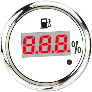 Digitale Brandstofmeter Meter Voor Boot Auto Motorfiets Signaal 12 V/24 V, 3.15X3.15X2.76 Inch, 316 Roestvrij Staal