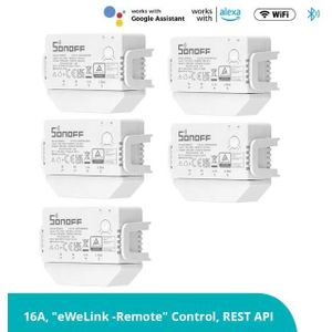 Sonoff Mini R3 Mini Smart Switch Voice Afstandsbediening Ewelink App 16A Geen Neutrale Draad Vereist Voor Siri Alexa Google thuis Alice