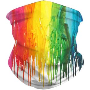 Outdoor Wandelen Half Gezicht Tulband Vrouwelijke Ster Regenboog Outdoor Muggenspray Masker Afdrukken Magic Tulband Half Gezicht Sjaal Mannen