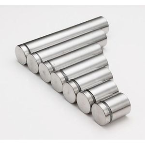 2 Stuks 12X120Mm Vaste Reclame Nagels Silver Advertentie Nails Glas Standoff Pins Rvs Standoff Pins Schroef