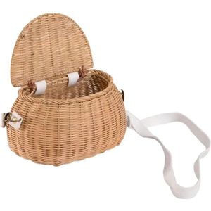 Kinderen Kleine Back Mand Leuke Hand Geweven Rotan Rugzak Baby Schouder Opslag Mand Mode Mand Zakken Voor Meisjes rotan