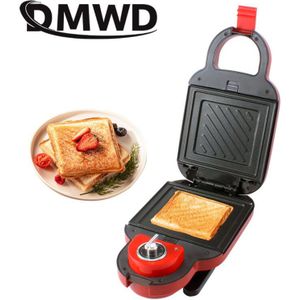 Dmwd 650W Elektrische Sandwich Maker Timing Wafel Maker Ontbijt Broodrooster Bakken Machine Multifunctionele Sandwichera Ei Taart Oven