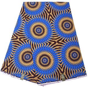 Real Wax Stof Voor Afrikaanse Mode Vrouwen Jurk Gegarandeerd Echte Batik Print Stof 100% Katoen
