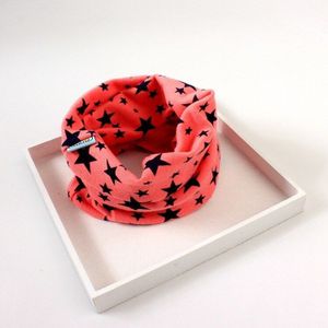 Lovely Star Print Scarfs LIC Girl Cotton Pullover Winter Warm Ring Scarves For Boys Soft Collar Kawaii Snood Children children's