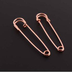 10 Stks/partij 76 Mm Rose Goud/Zilver/Goud Kleur Metalen Badge Veiligheidsspelden Broche Pins Voor Naaien Tool