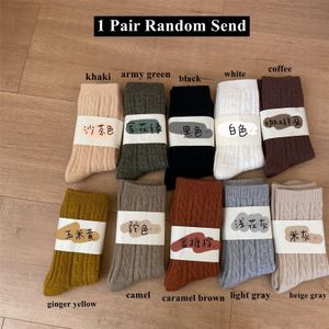 Mode Massief 9% Wollen Sokken Vrouwen Winter Dikker Warm Kasjmier Wollen Vrouw Sokken Japanse Stijl Harajuku Thermische Lange Sokken