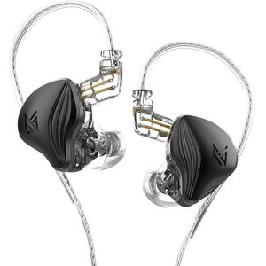 Kz Zex Elektrostatische Dynamic Drive Hybrid Oortelefoon Hifi Bass Oordopjes Sport Noise Cancelling Headse