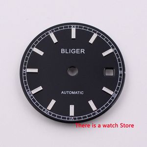 29 Mm Blauw Wijzerplaat Horloge Gezicht Auto Datum Venster Horloge Dial Fit Voor Automatisch Uurwerk Horloge