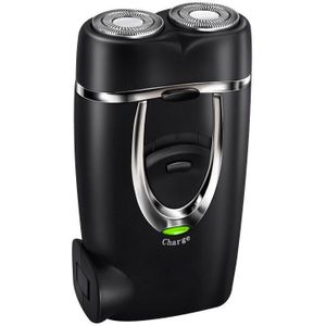 Elektrische Oplaadbare Tweekoppige Scheerapparaat Draagbare Mannen Droog Nat Baard Trimmer Pre-Scheren Mini Scheermes Wasbaar Smart Haar remover