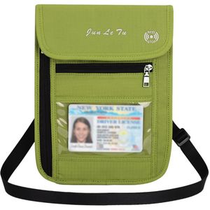 Travel Pouch Hals Portemonnee Met Rfid Blocking Passport Holder Document Organizer Bag Voor Mannen Vrouwen