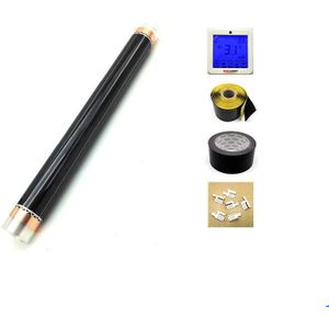 1 vierkante Meter Infrarood Verwarming Film, AC220V Vloerverwarming Film 50cm x 2 m, kachel Sets met Temperatuurregelaar
