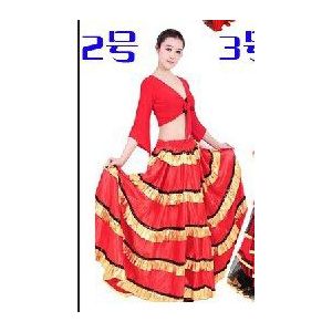 Korting Goedkope Zwart Rood Vrouwen Meisjes Moda Flamenca Gewaad Jupe Flamenco Lange Falda Flamenco