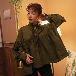 Superaen Lente Shirts Vrouwen Koreaanse Stijl Katoen Wilde Dames Blouses En Tops Lange Mouw Vrouwen Kleding Mode