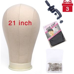 Alileader Goedkope 21/22 &quot;/23&quot;/24 &quot;Canvas Hoofd Training Mannequin Hoofd Mannequin Mannequin Hoofd Pruik stand Pruik Hoofd Standhouder