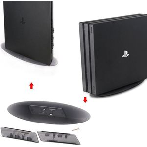 Universele 2 in 1 Clear Verticale Stand Mount voor Sony PS4 Slim/Pro Console