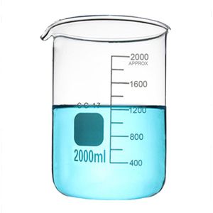Capaciteit 50Ml-3000Ml Lage Vorm Glasbeker Verdikte Transparant Hittebestendig Glas Beker Schaal Dikker Maatbeker voor Lab