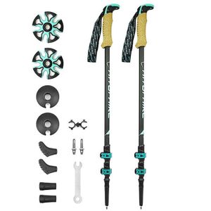 Homful Paar/2 Stuks Carbon Fiber Trekking Poles Nordic Walking Poles Carbon Trekking Stick Alpenstock Wandelstok Voor Toerisme