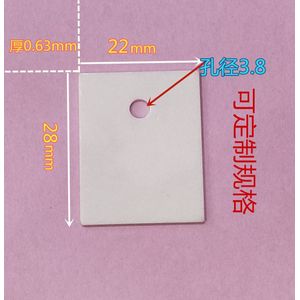 Te-247 Aluminiumoxide Keramische Sheet Thermische Isolerende Plaat Mos Transistor Igbt High Power Warmteafvoer Pakking 22*28