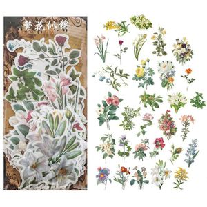 Mohamm Japanse Decoratieve Bloem Bloemen Dagboek Journal Vintage Papier Scrapbooking Label Stickers Briefpapier Schoolbenodigdheden